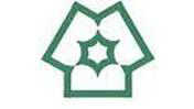 Logo der Otto-Perl-Stiftung:  Sechs nach außen offene Halbkreise gleichen Durchmessers sind zu einem gleichschenkligen Dreieck angeordnet, dessen Basis horizontal nach unten ausgerichtet ist. Jeder Schenkel des Dreiecks wird von jeweils zwei Halbkreisen gebildet. Die Rundungen der Halbkreise berühren sich im Zentrum des Dreiecks. Das Logo ist grün auf weißem Grund.